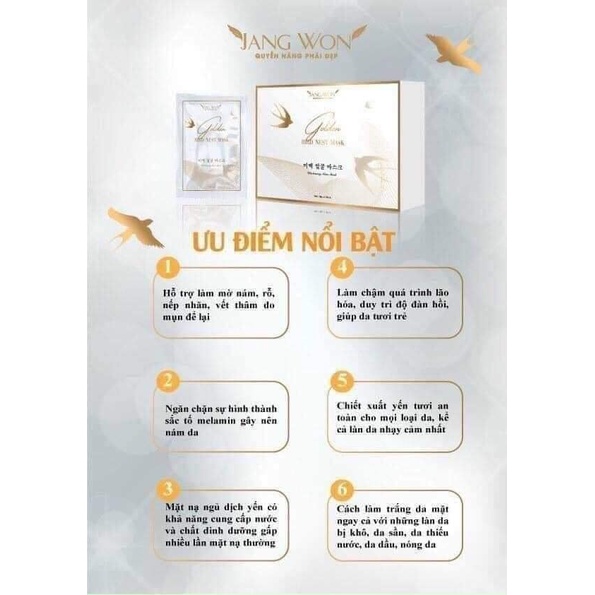 Cấy Trắng Tổ Yến Kim Cương JANG WON - Hàng Chính Hãng
