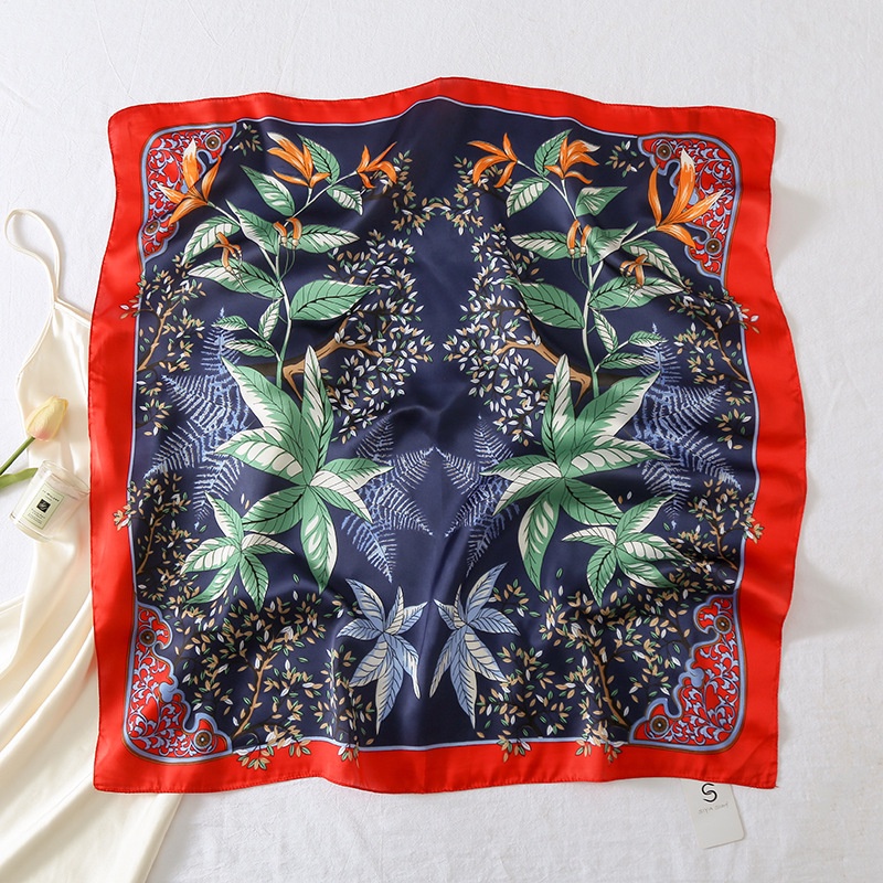Khăn Choàng Cổ Vuông 70CM(27.5*27.5 Inches) WJ1026-37 Chất Liệu Lụa