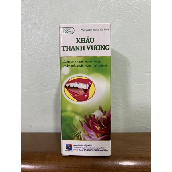 Khẩu thanh vương- không lo nhiệt miệng và viêm loét do nhiệt miệng