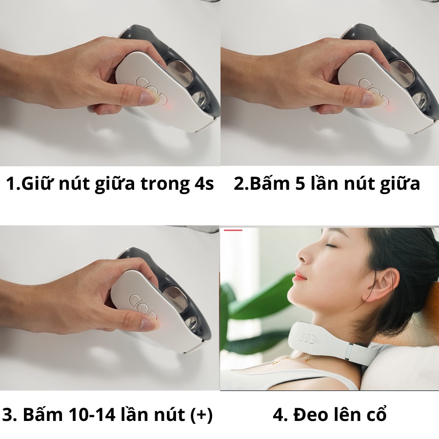 [CHÍNH HÃNG] Máy Mát Xa Cổ Vai Gáy Kesheng KS996 Bản Quốc Tế - Sạc Điện - Điều Khiển Từ Xa - Mát Xa Vai Lưng Chân Tay