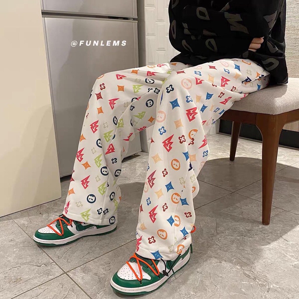Quần jogger ký hiệu chanh xả logo chất chơi ống dây rút unisex long pant 3D cryaotic10