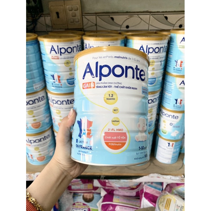 Tặng quà - sữa bột alponte gain lon 900g