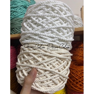 1kg Dây thừng cotton macrame size 2mm/3mm/4mm/5mm thắt Macrame [Loại Mềm,Mịn]