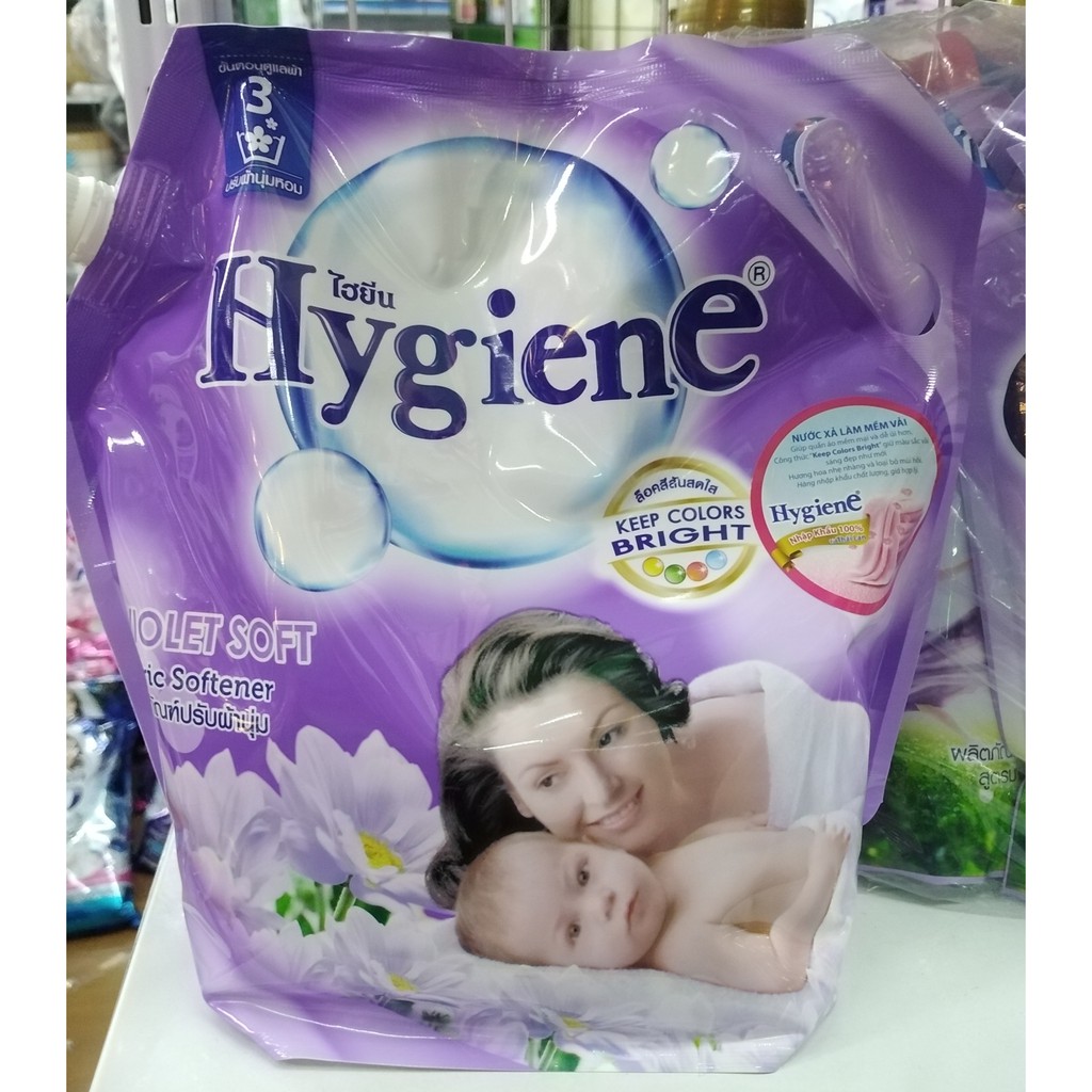 Nước xả vải HYGIENE Thái Lan 1800ml các màu 🇹🇭 xả quần áo, thơm, hồng, đỏ, xanh, tím, trắng