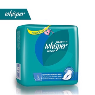  BĂNG VỆ SINH CÓ CÁNH BAN ĐÊM WHISPER 8 MIẾNG/ 16 MIẾNG