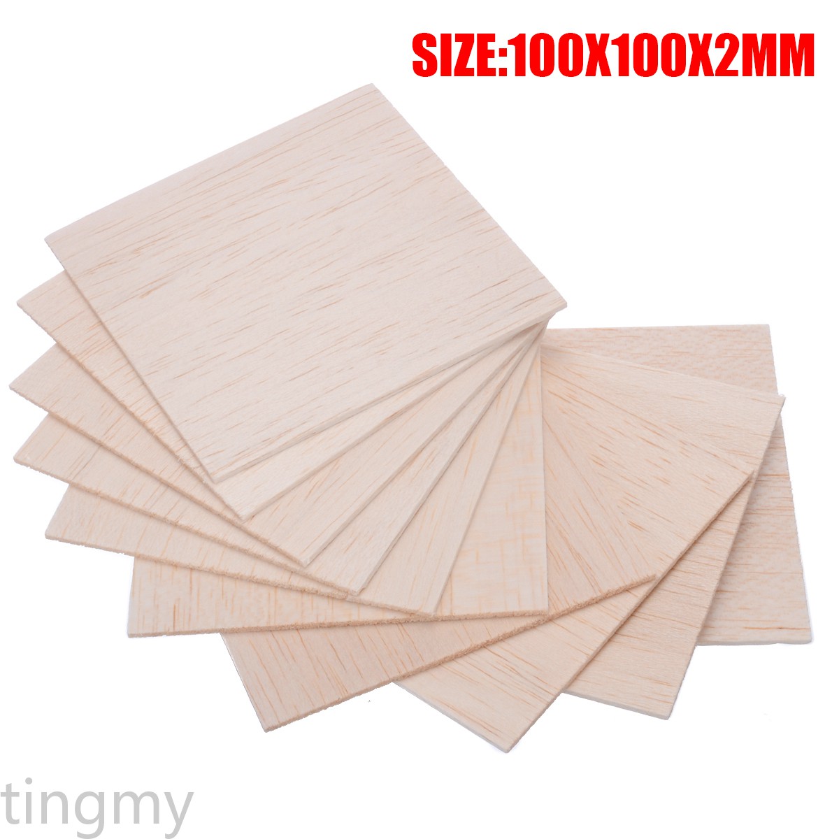 DIY HOUSE Set 20 Tấm Gỗ 100x100 X 2mm Dùng Để Làm Đồ Chơi Mô Hình Tàu Thuyền