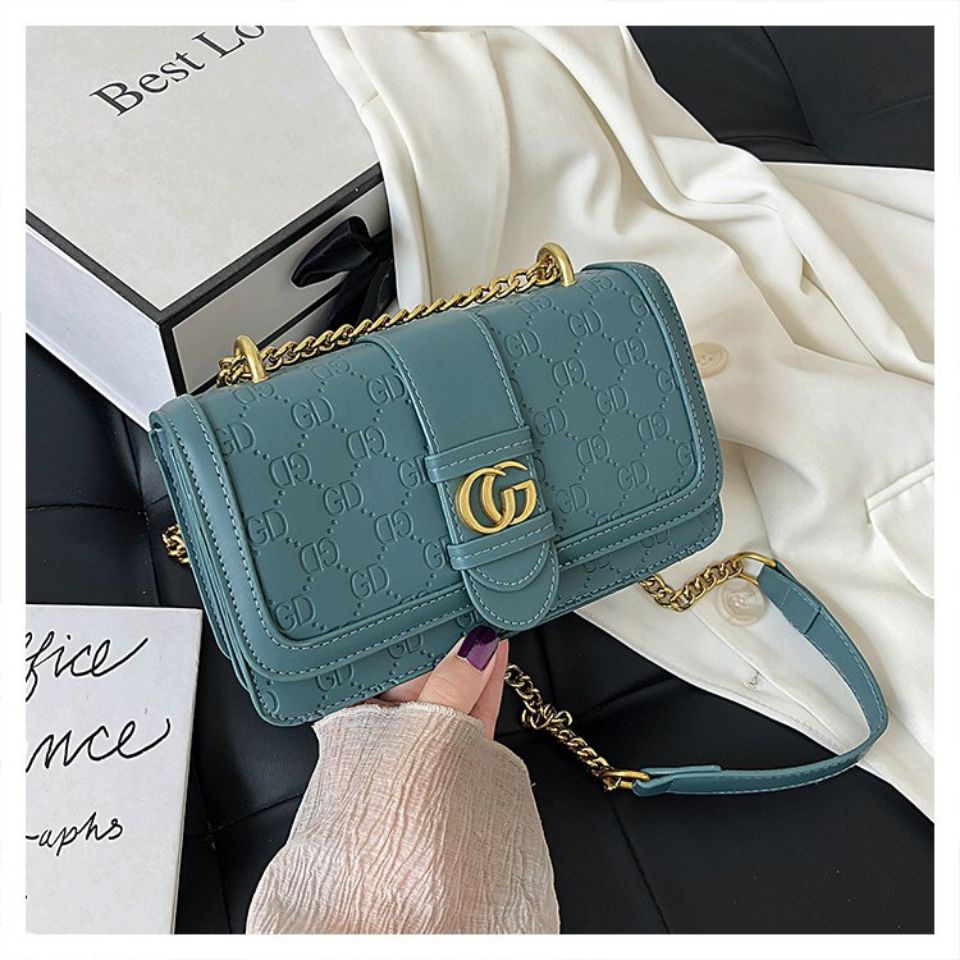 Big brand multicolor chain shoulder messenger handbag fashion