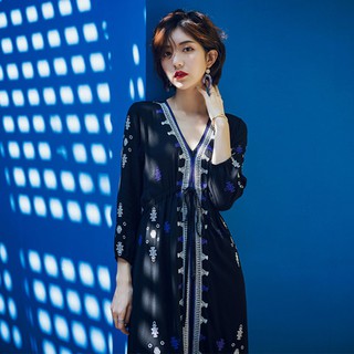 (ORDER) Đầm họa tiết thổ cẩm