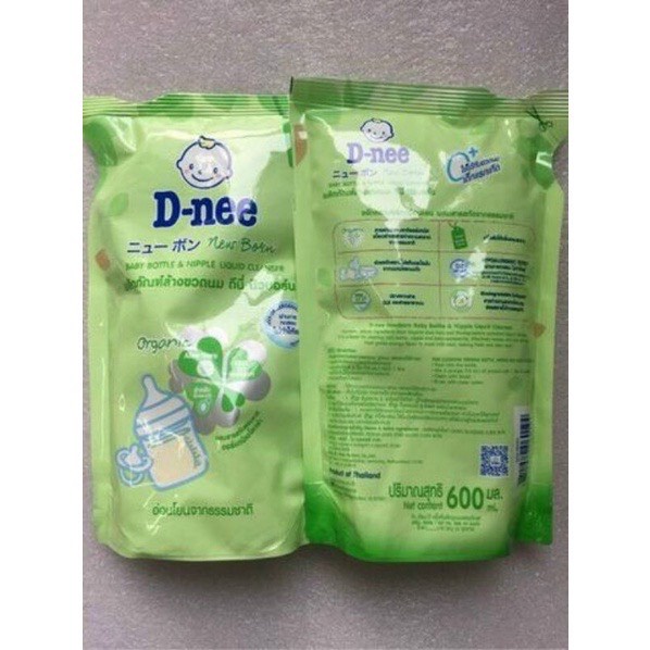 Nước rửa bình sữa Dnee dạng túi 550ml thái lan an toàn tuyệt đối cho trẻ