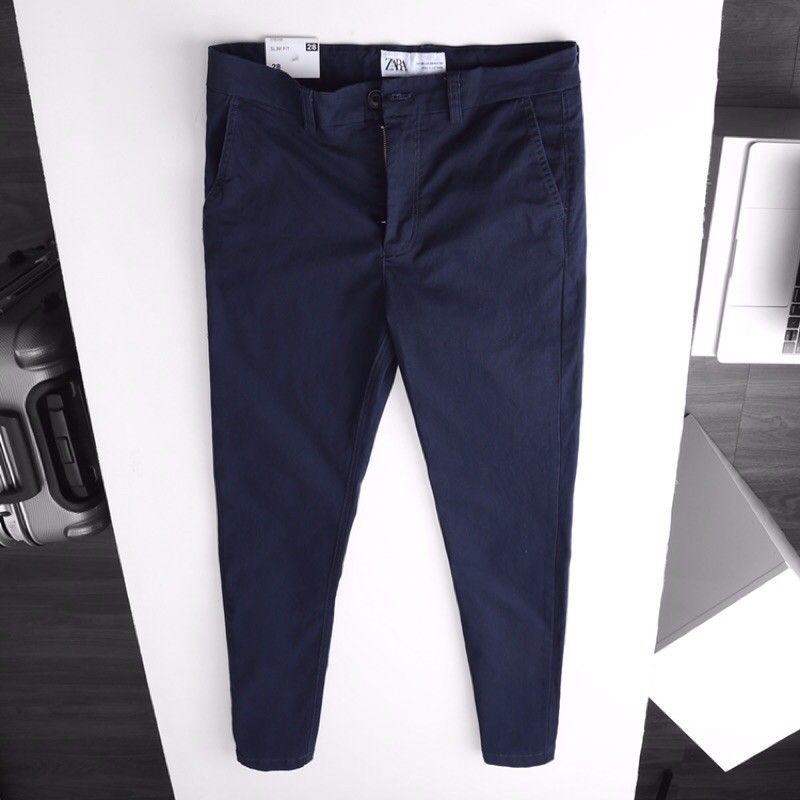 Quần kaki dài nam ZARA slim fit