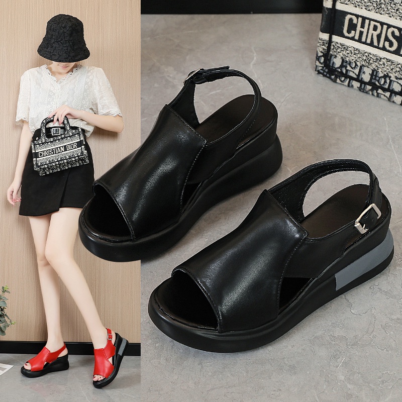 Xăng đan Đế Xuồng Hở Mũi size Lớn Thời Trang Cho Nữ