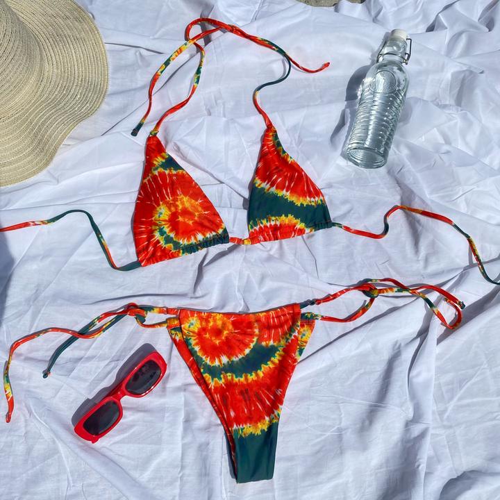 Bikini Tam Giác Basic Hoa Nhí Mặc Được 6 Kiểu