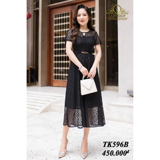 Đầm xòe ren đi tiệc, đầm đi dạo thiết kế Ladyshop TK596