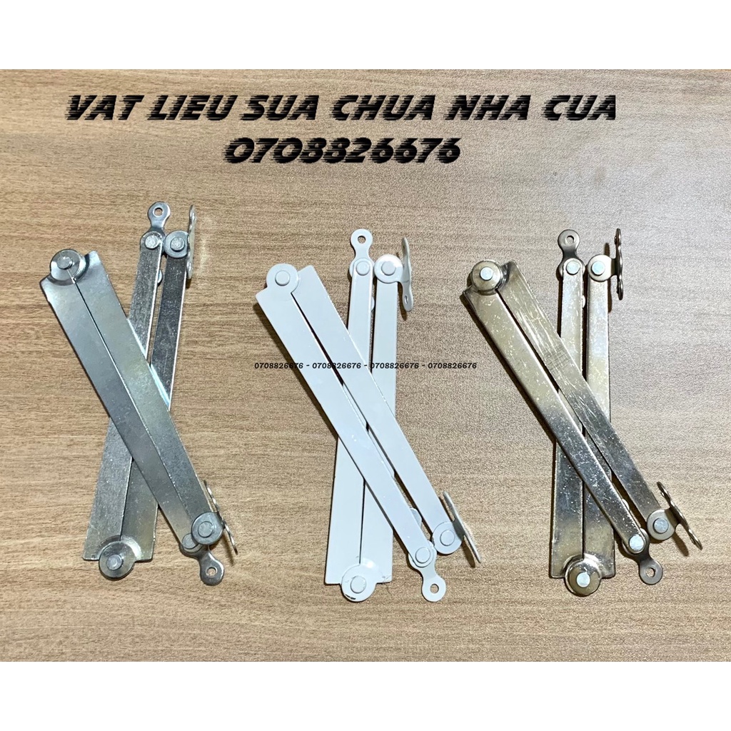2 cái chống giò gà/chống cửa sổ bật - Chống cửa Trắng Sữa - Inox - Sắt