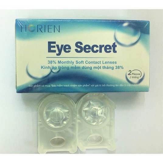 Kính áp tròng không màu dùng 1 tháng Eye Secret Contact Lens