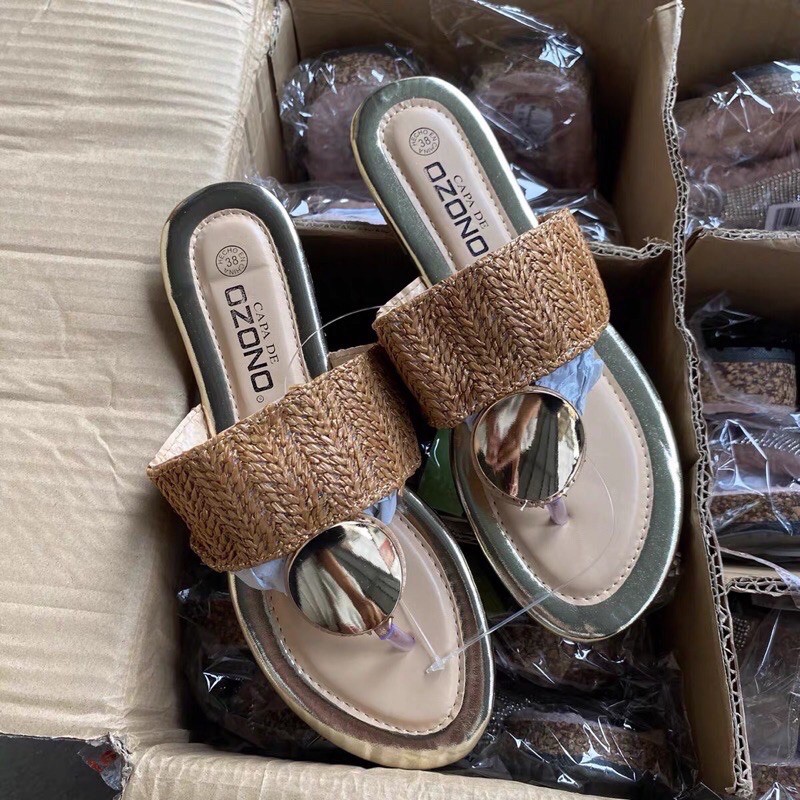 Dép cói xỏ ngón xuất Âu