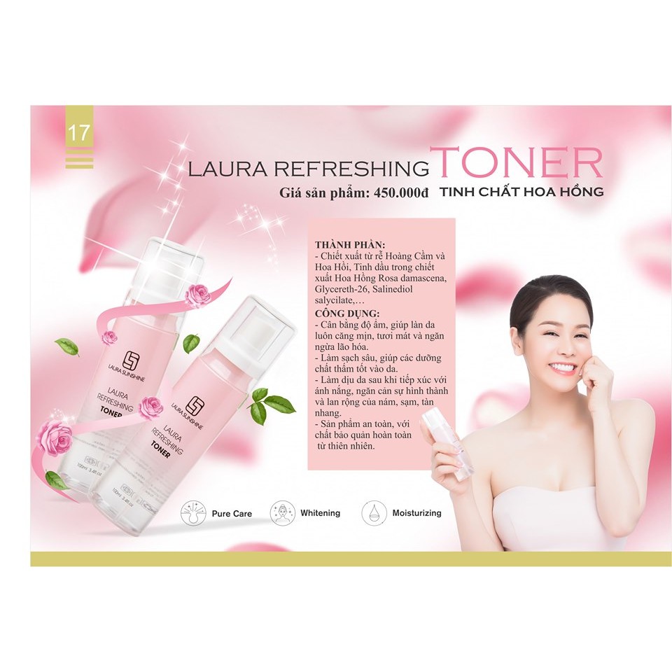 NƯỚC HOA HỒNG - LAURA REFRESHING TONER Nhật Kim Anh