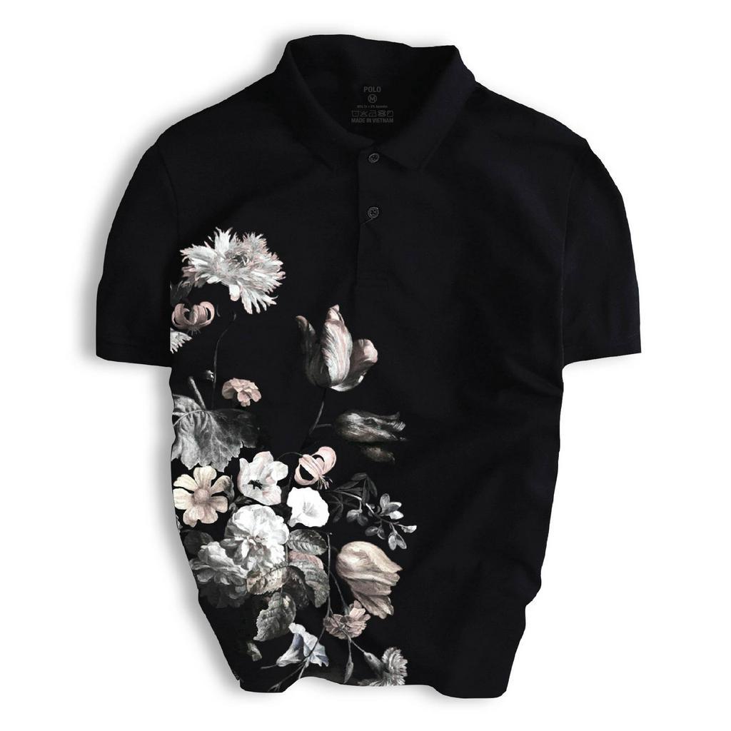 Áo Thun Polo Nam in hình siêu nét PEONY thiết kế trẻ trung, chuẩn form, thanh lịch