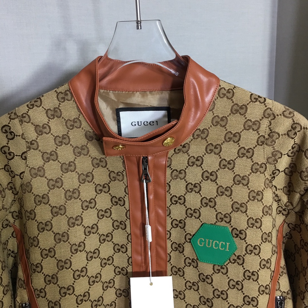 Áo khoác nữ thời trang cao cấp Gucci GG GC thiết kế họa tiết cổ điển, phong cách thời thượng