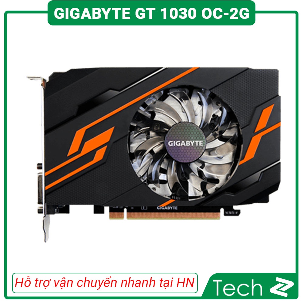Card màn hình Gigabyte GT 1030 OC 2G (2GB GDDR5, 64-bit, DVI+HDMI)
