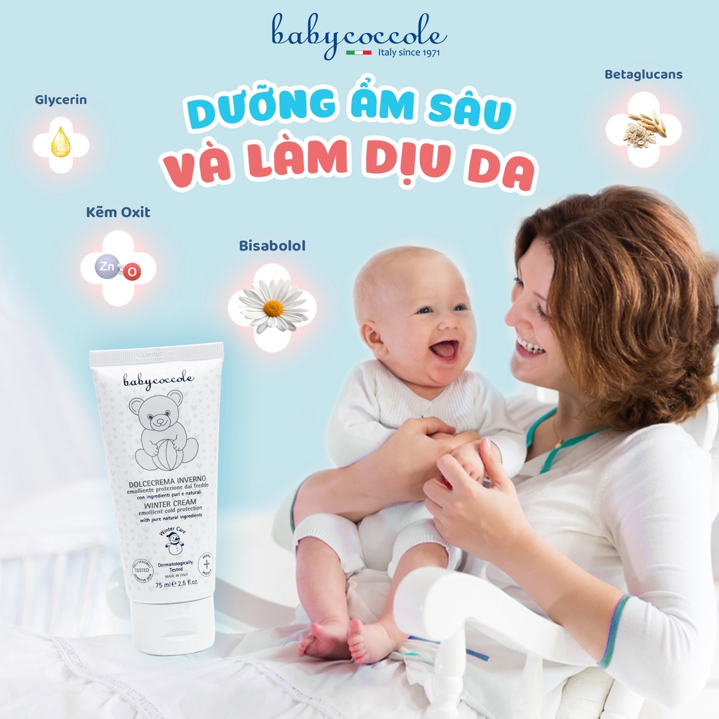 Kem giữ ấm từ sáp ong và vitamin Babycoccole 0M+