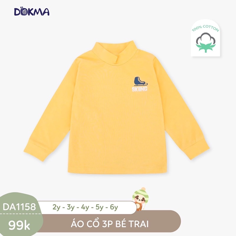 Áo cổ lọ dài tay giữ nhiệt bé trai DOKMA(2-6y)