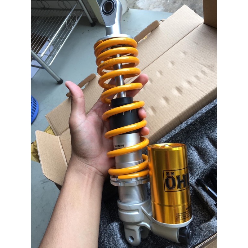 phuộc sau ohlins xe vario, luvias, click, sh mode, vision có bình dầu dưới