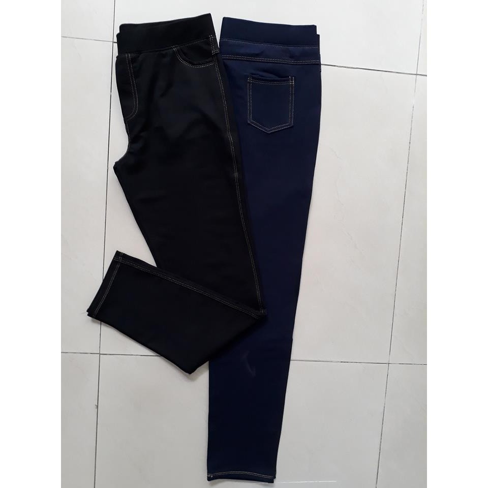 (BÁN SỈ)QUẦN LEGGING GIẢ JEAN 4 TÚI loại 1- MUA 2 QUẦN TẶNG 1 ÁO THUN