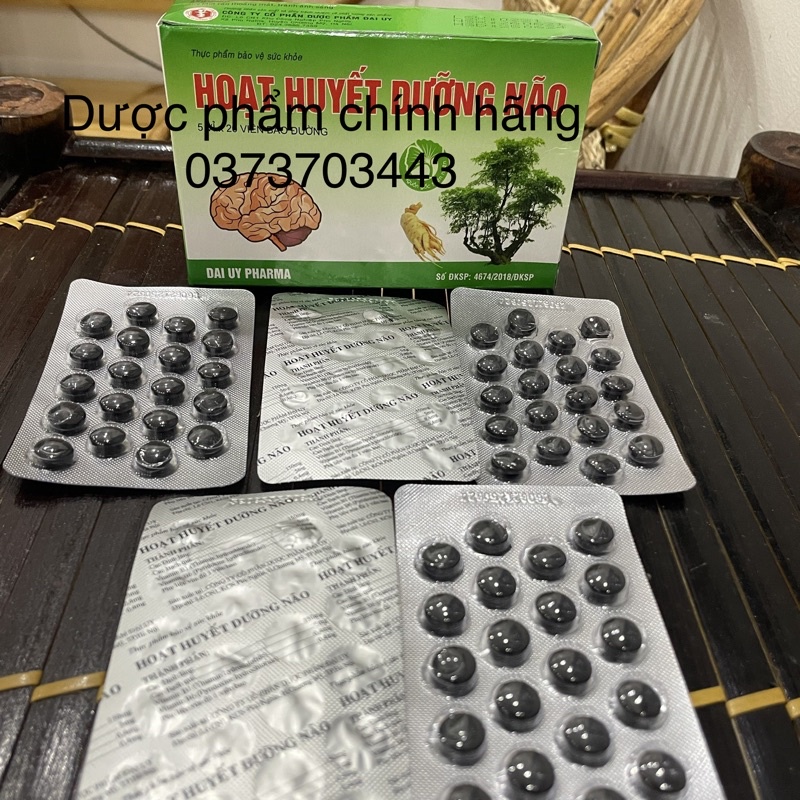 HOẠT HUYẾT DƯỠNG NÃO - hỗ trợ tăng cường lưu thông máu,hỗ trợ làm giảm các triệu chứng do thiểu năng tuần hoàn não