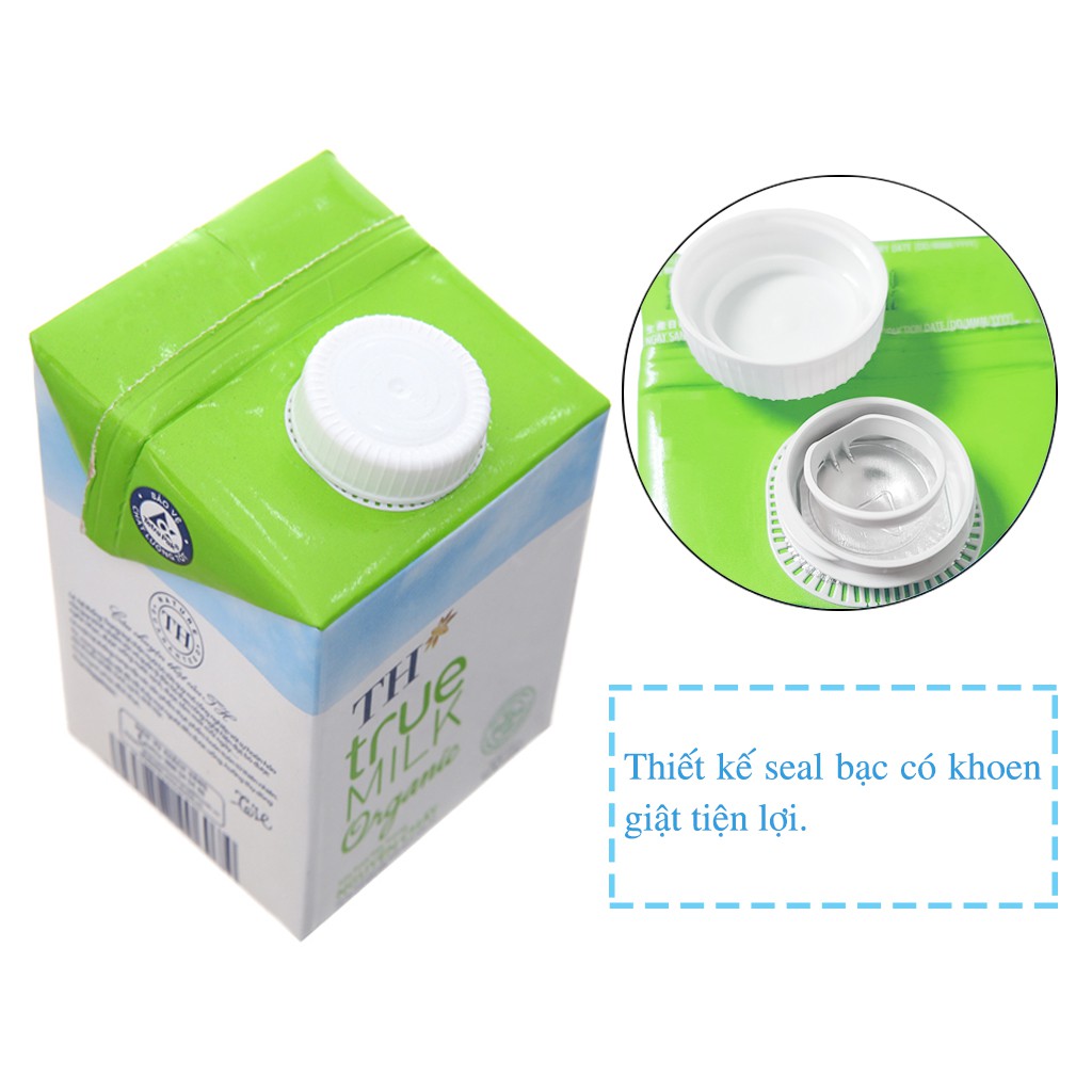 Sữa Tươi Hữu Cơ TH True Milk Organic Hộp 500ML Chính Hãng