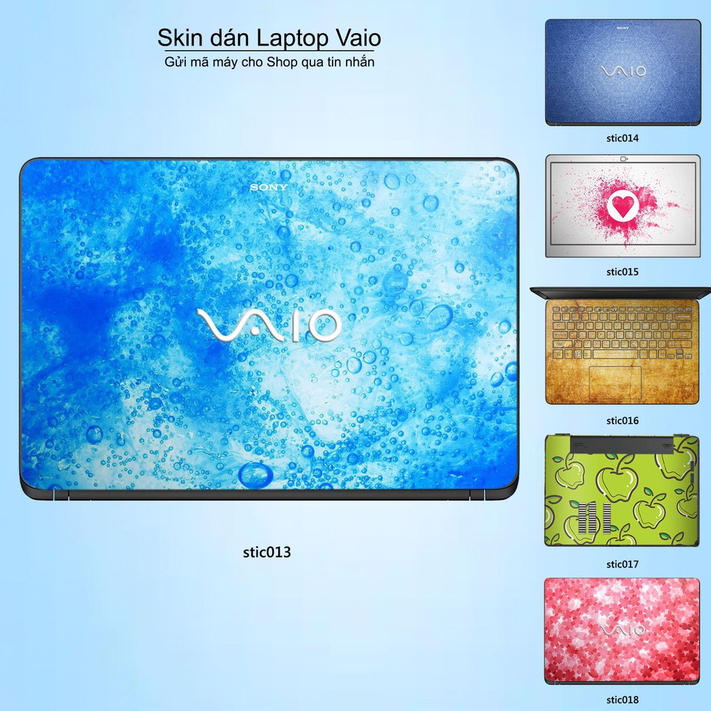 Skin dán Laptop Sony Vaio in hình Hoa văn sticker nhiều mẫu 3 (inbox mã máy cho Shop)