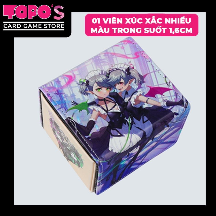 [Deck box da] Hộp đựng thẻ bài da PU 100+ hình Labrynth Maid cự độc cho thẻ yugioh, Pokemon, Vanguar