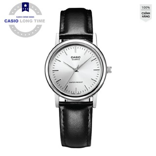 Đồng hồ Nữ Casio LTP-1095E-7ADF Chính Hãng - chống nước 30m - Dây Da Trơn Màu Đen -
