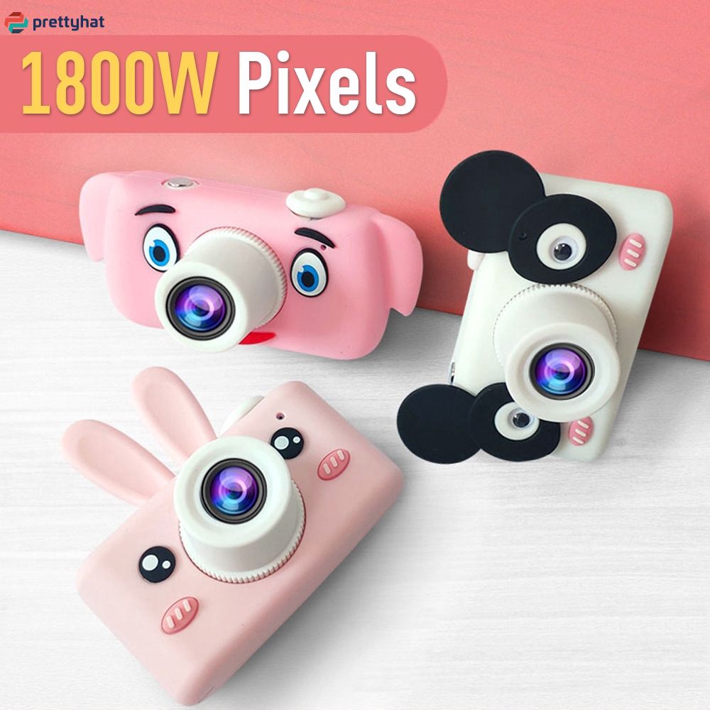 Set máy ảnh kỹ thuật số nhỏ thiết kế hình hoạt hình xinh xắn cho bé | BigBuy360 - bigbuy360.vn