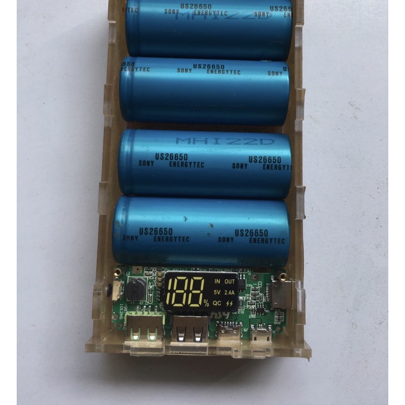 Mica box sạc dự phòng 4-5 cell 26650