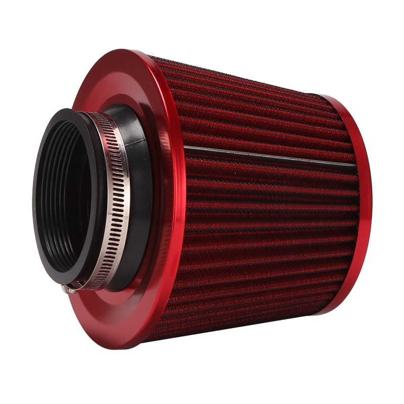 Bộ Lọc Không Khí Công Suất Cao Hình Nón Lưới Màu Đỏ Thông Dụng Cho Xe Hơi