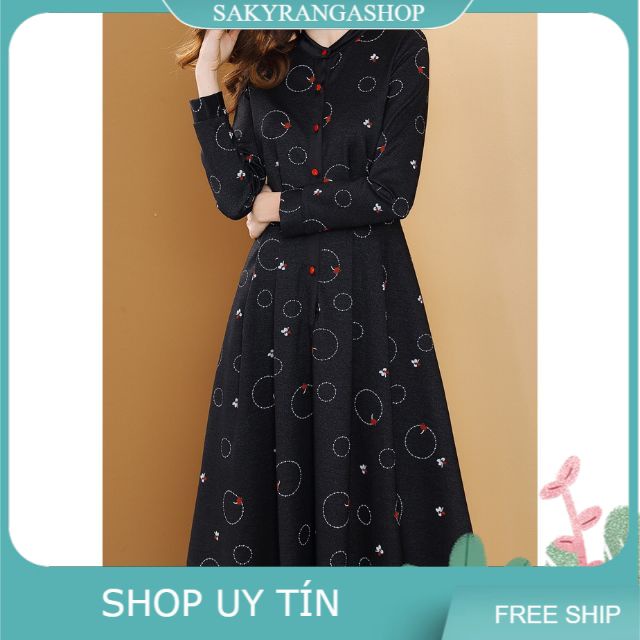 ĐẦM XOÈ CỔ TRỤ PHỐI NÚT CAO CẤP