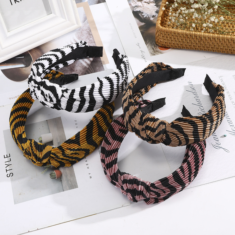 Băng Đô Vải Họa Tiết Da Báo Thời Trang Cho Nữ