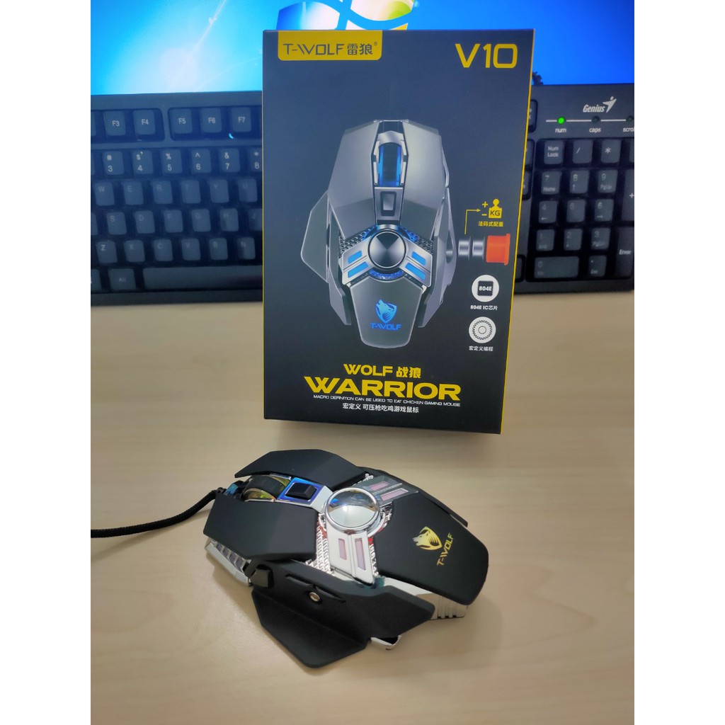 MOUSE T-WOLF V10 LED CỔNG USB