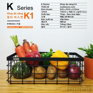 Khay Đa Năng, rổ sắt để bàn K1