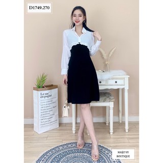 SET ĐẦM 2 DÂY CHÍT EO KHOÁC NGẮN - D1749