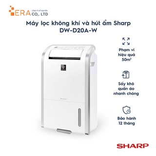 Mua  Mã ELHA10 giảm 6% đơn 5TR  Máy Lọc không khí và Hút Ẩm Sharp DW-D20A-W