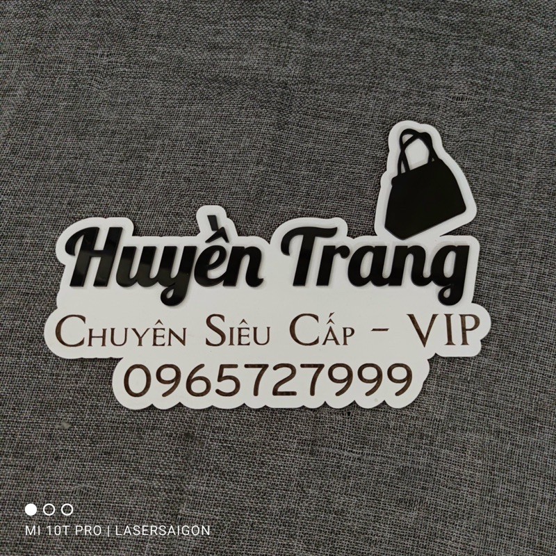 Hashtag Cầm Tay - Bảng Gỗ Tên Shop Cầm Tay - Phụ kiện chụp ảnh sản phẩm - Chữ mica màu nổi cao cấp