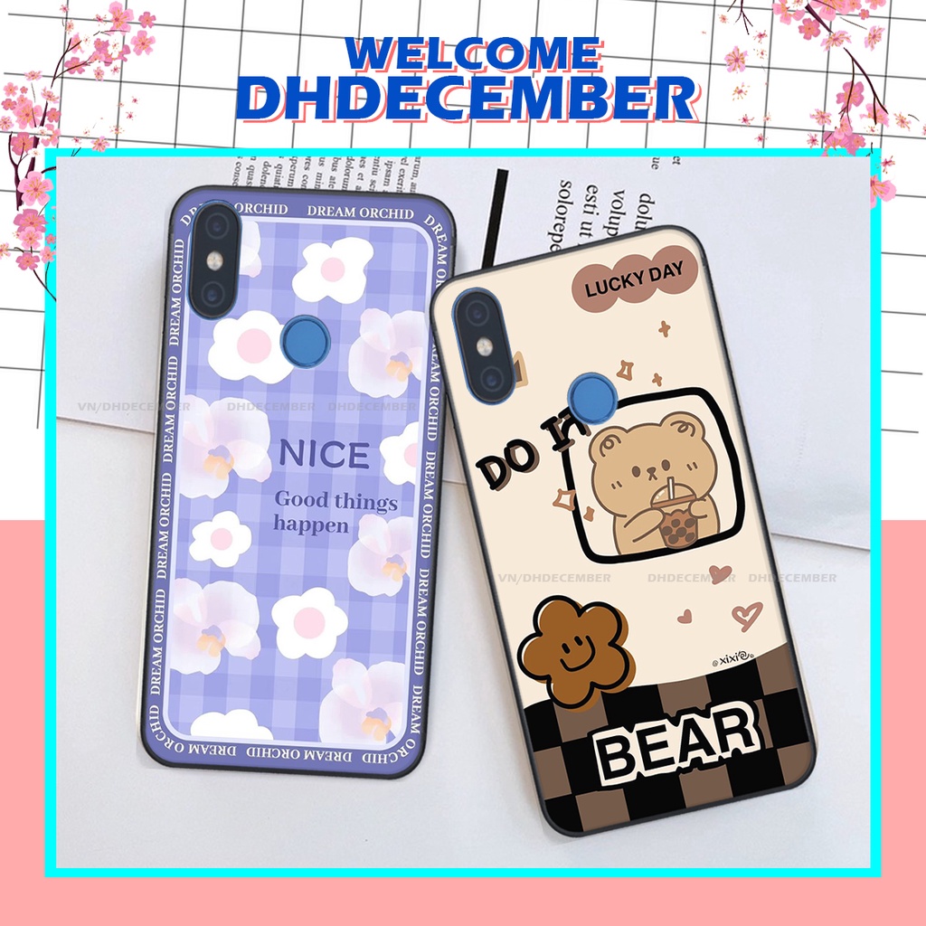 Ốp lưng Xiaomi MI 8 / MI 8 SE in hình gấu K@ws, gấu nâu, dor@emon RẺ- ĐẸP- BỀN