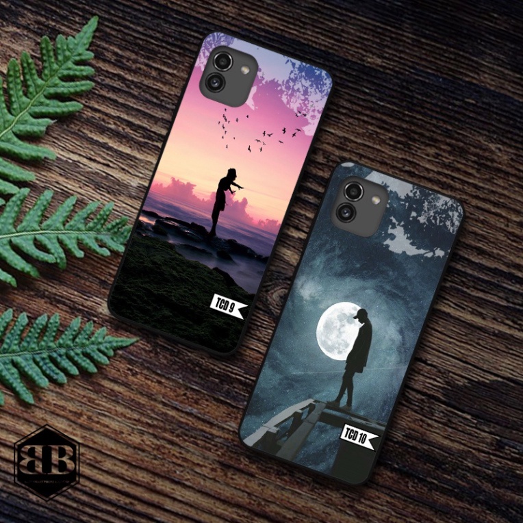 Ốp lưng kính cường lực Samsung Galaxy A03 hình in theo yêu cầu