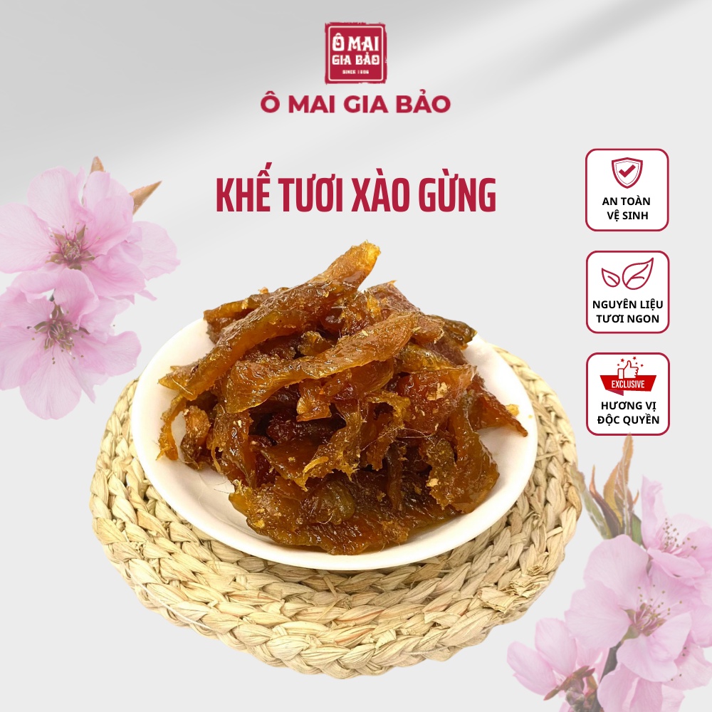 Ô Mai Xí Muội Khế Tươi Xào Gừng Gia Truyền