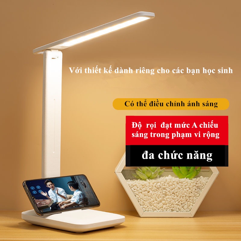 【Sẳn Hàng】Đèn Để Bàn Học Đọc Sách, Làm Việc Dành Cho Sinh Viên Học Sinh Chống Cận Thị Có Thể Gấp Gọn 3 Chế Độ Sáng