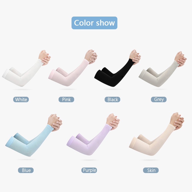 Aqua X Ống Tay Áo Siêu Mỏng Không Đường May Chống Tia UV