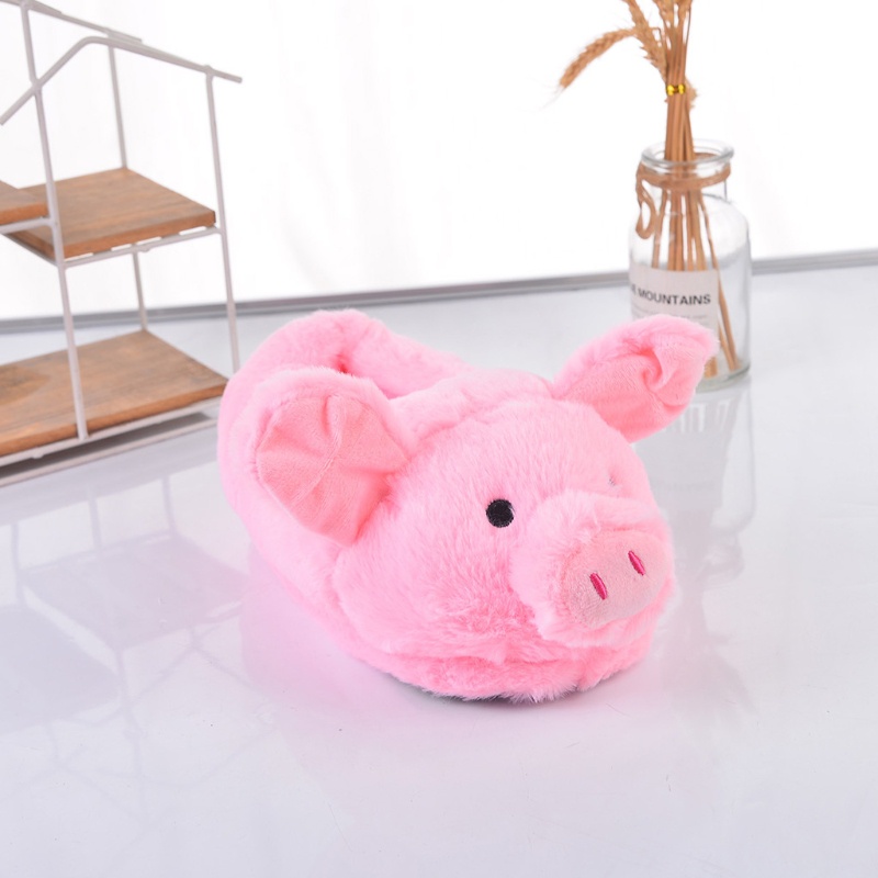 Youyo Dép Bông Đi Trong Nhà Ấm Áp Hình Động Vật Màu Hồng Cho Nữ