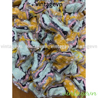 {vintagevn} 1 đôi tất hoa cúc